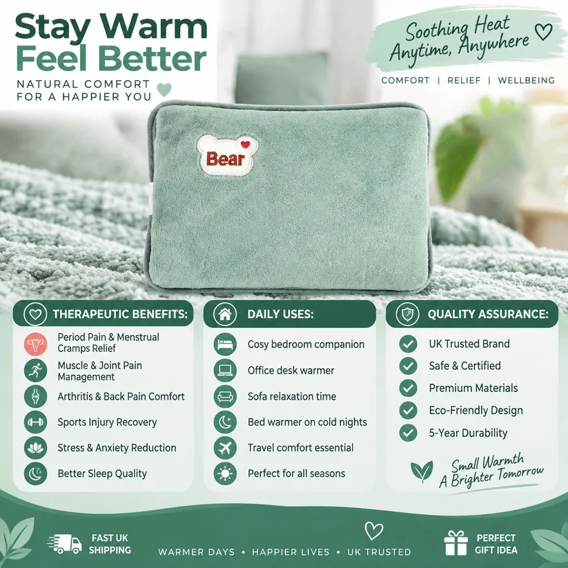 🎄Christmas Sale! LAST DAY ONLY! ⏰Rechargeable hot water bottles, heat packs, explosion-proof heat pads