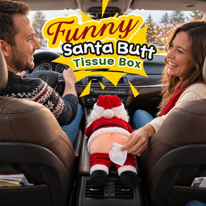 🔥Last Day 49% OFF🔥🎅Funny Santa Butt Tissue Box🎁