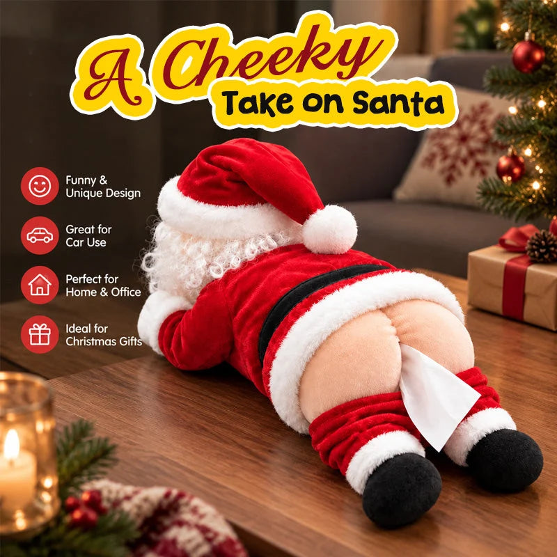 🔥Last Day 49% OFF🔥🎅Funny Santa Butt Tissue Box🎁
