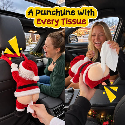 🔥Last Day 49% OFF🔥🎅Funny Santa Butt Tissue Box🎁