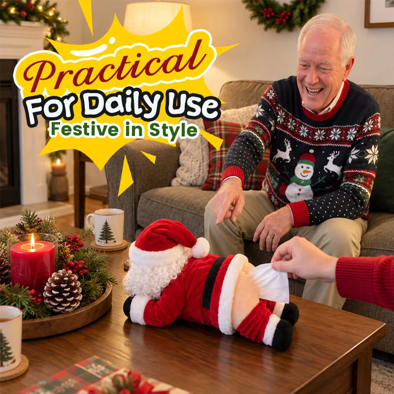 🔥Last Day 49% OFF🔥🎅Funny Santa Butt Tissue Box🎁